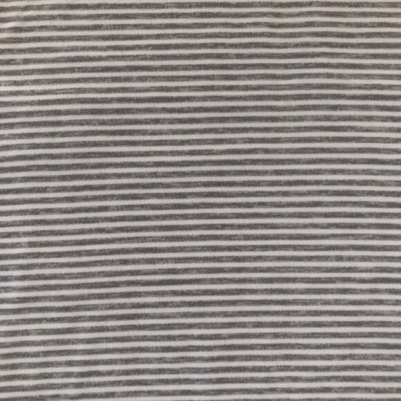 Rae Dunn SNOOZE Short Slv Scoop Neck Stripped Nightshirt Lt Heather Gray Sz M - Picture 7 of 10